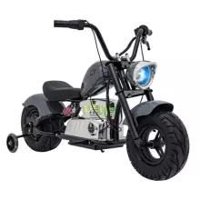 Motorcycle Chopper Warrior Art.260380 Grey Мощный детский электромобиль/электромотоцикл 12 В