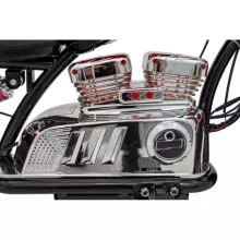 Motorcycle Chopper Warrior Art.260382 Black Powerful 12v kids ride on/moto