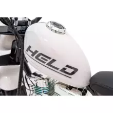 Motorcycle Chopper Warrior Art.260383 White Jaudīgā 12v bērnu elektromašīna/elektromotocikls