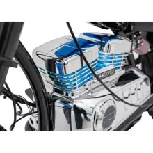 Motorcycle Chopper Warrior Art.260383 White Jaudīgā 12v bērnu elektromašīna/elektromotocikls