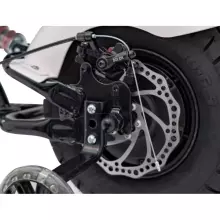 Motorcycle Chopper Warrior Art.260383 White Jaudīgā 12v bērnu elektromašīna/elektromotocikls