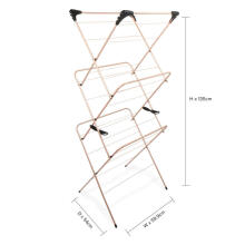 Beldray LA0531619ROSEFEU7 3-Tier Clothes Airer - Rose Gold