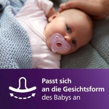 Philips Avent Soother Girl Art.SCF099/27 knupītis — viengabalains silikona dizaina jaundzimušā elastīgs knupītis