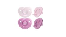 Philips Avent Soother Girl Art.SCF099/27 knupītis — viengabalains silikona dizaina jaundzimušā elastīgs knupītis