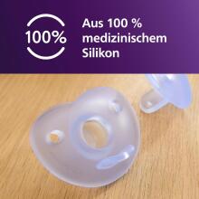 Philips Avent Soother Girl Art.SCF099/27 knupītis — viengabalains silikona dizaina jaundzimušā elastīgs knupītis