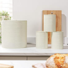 Russell Hobbs RH03270CEU7 Ribbed 4-Piece Countertop Set - Cream