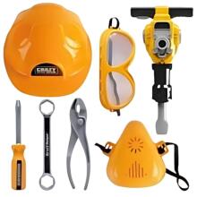 WOOPIE Small Handyman Tool Set Goggles Helmet Pneumatic Hammer 21pcs