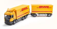 Scania distribution truck with trailer scale 1:25