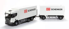 Scania distribution truck with trailer scale 1:25
