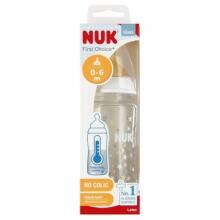 443735 GLASS BOTTLE 240ML WITH TEMPERATURE GAUGE 0-6 573371,10745122 WHITE
