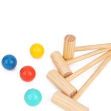 Деревянная игра в крикет Tooky Toy Спортивная игра для сада на 4 человека