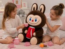 Labubu Monster Toy Art.B-0324 Augstvertīga plīša mīksta rotalļieta Labubu,50 cm