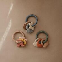 Mushie  Silicone  Teether Ring Art.101321 Силиконовая погремушка (100% натуральная)
