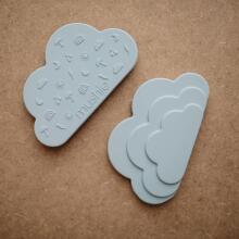 Mushie  Silicone Teether Cloud Art.2560284 Augstākas kvalitātes - silikona grabulis (100% dabisks)