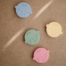 Mushie  Silicone Teether Face Art.2560320 Silicone rattle (100% natural)