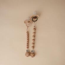 Mushie Silicone Pacifier Clip Art.100069 Māneklīša ķēde (Knupja turētājs) ar klipsi