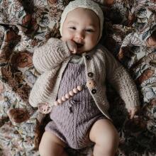 Mushie Silicone Pacifier Clip Halo Art.2120042 Clementine Держатель для пустышки