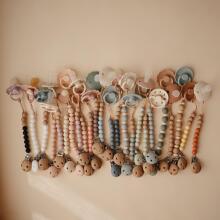 Mushie Silicone Pacifier Clip Halo Art.2120042 Clementine Держатель для пустышки