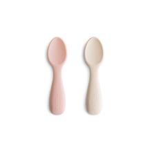 Mushie Silicone Starter Spoon Art.101352 Sand Mīkstā silikona karote(2 gab.)