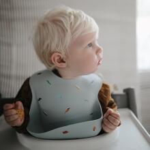 Mushie Silicone Bib Art.2500182 Sand  Baby bib made of 100% high quality silicone