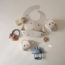 Mushie Snack Cup Silicone  Art.2340228  Silikona konteiners ar vāku Click Lock.