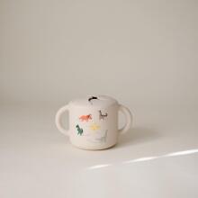 Mushie Snack Cup Silicone  Art.2340442  Silikona konteiners ar vāku Click Lock.