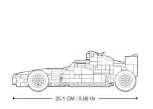 Sluban konstruktors, RC F10 automašīna, 423 det.