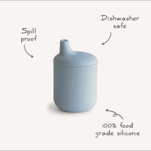 Mushie Silicone Sippy Cup Art.2480019 Blush Silicone educational mug, 175 ml.