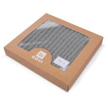 EWA 927873 Bamboo Blanket Gray Braid + Box