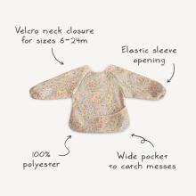 Mushie Long Sleeve Bib  Art.102085 Сherries  Детский слюнявчик  с рукавами