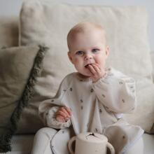 Mushie Long Sleeve Bib Art.101479 Fog Детский слюнявчик  с рукавами