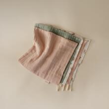 Mushie Muslin Cotton Washcloth Art.101579 Augstākās kvalitātes muslina  autiņš sejai, 5 gb. (27,9 x 27,9  cm)