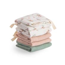 Mushie Muslin Cotton Washcloth Art.101579 Augstākās kvalitātes muslina  autiņš sejai, 5 gb. (27,9 x 27,9  cm)