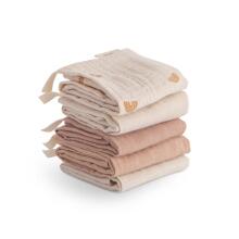 Mushie Muslin Cotton Washcloth Art.101580 Augstākās kvalitātes muslina  autiņš sejai, 5 gb. (27,9 x 27,9  cm)