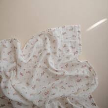 Mushie Muslin Swaddle Art.2200202 Birch Высококачественная муслиновая пелёнка  (120 cm x 120  cм)