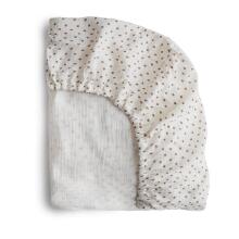 Mushie Cotton Sheet   Art.2216019 Blush  простынь на резиночке 60x120cм