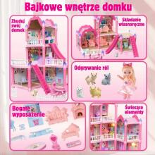 WOOPIE leļļu māja Villa ar piederumiem un lelli 296 gab.