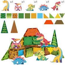 WOOPIE Magnētiskie būvbloki 7.5 cm Dino 30 gab.