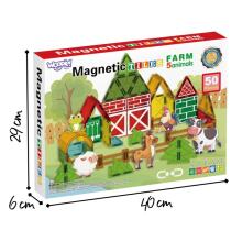 WOOPIE Magnētiskie būvbloki 7.5 cm Ferma 30 gab.