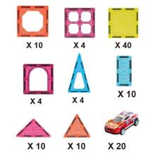 WOOPIE Magnetic Construction Blocks 7.5 cm Parking 112 pcs
