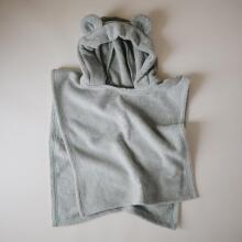 Mushie Bath Poncho Art.101633 Bear Moss Полотенце-пончо
