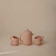 Mushie Silicone Tea Play Set Art.102021 Blush Silikona  trauku komplekts