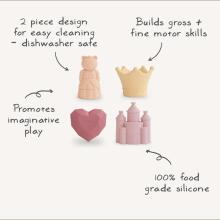 Mushie Mold Free Bath Play Set Art.102008 Princess Игрушки для ванны,4 шт