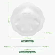 Haakaa Petal Soft Silicone Milk Collector Art.MHK235 Piena savācējuzlikas, silikona, 1 gab.