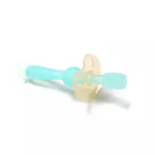 Haakaa 360° Silicone Toothbrush  Art.BHK075-MB Mist Blue  first silicone toothbrush