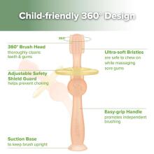 Haakaa 360° Silicone Toothbrush  Art.BHK075-LA Lilac первая зубная силиконовая щетка