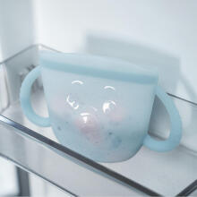 Haakaa Snack Cup Silicone Elephant Art.UTE110-MB Силиконовый контейнер  с крышкой Click Lock.