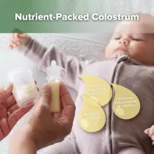 Haakaa Silicone Colostrum Collector Feeding Pack Art.MHK190  Силиконовый контейнер для сбора молозива ,6 шт,4 мл