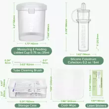 Haakaa Silicone Colostrum Collector Feeding Pack Art.MHK190  Силиконовый контейнер для сбора молозива ,6 шт,4 мл