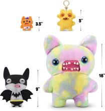 Fuggler x DC by ZURU Smieklīga, neglīta briesmoņa plīša kolekcijas rotaļlieta - Batman, bērnu mīkstā rotaļlieta